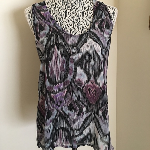 Kenar Tops - NWOT Gorgeous Kenar Print Sleeveless Top
